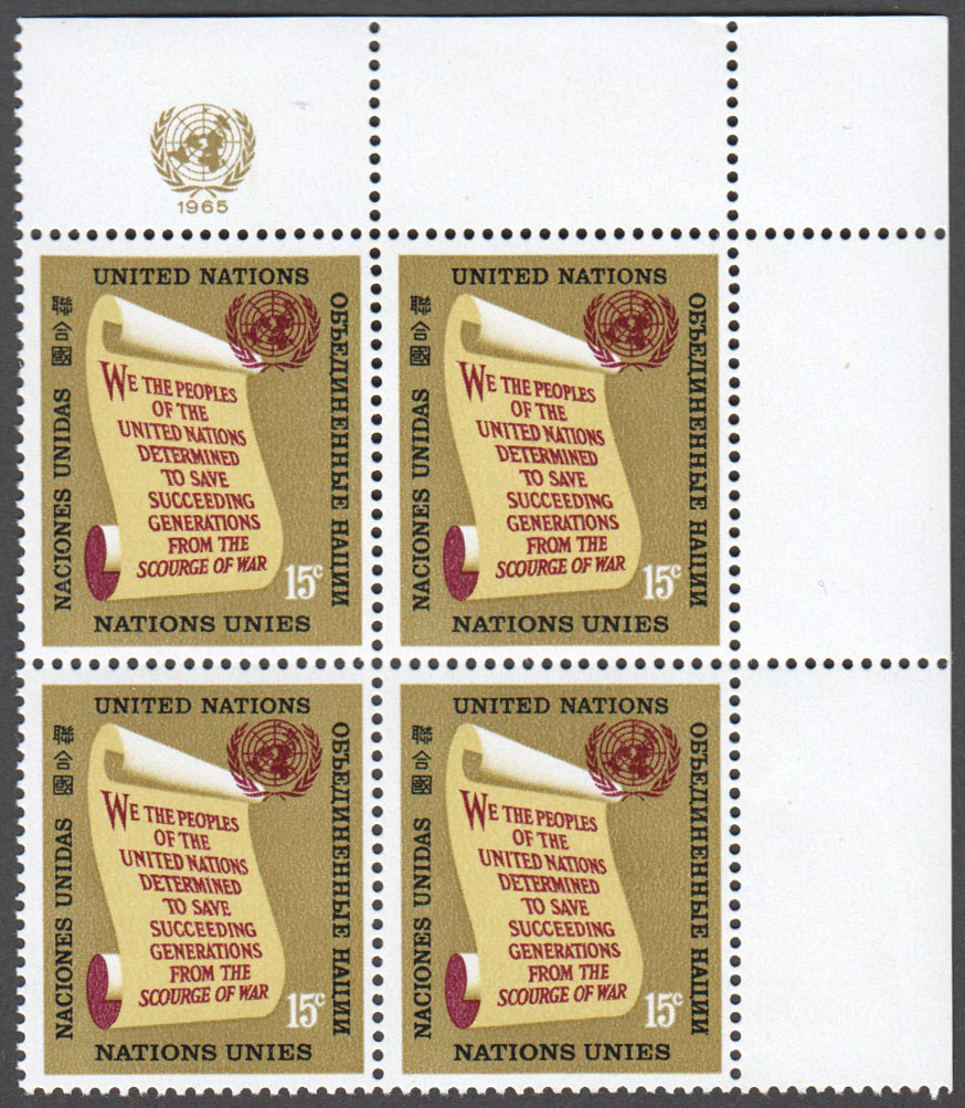 United Nations New York Scott 147 MNH (A4-6) - Click Image to Close